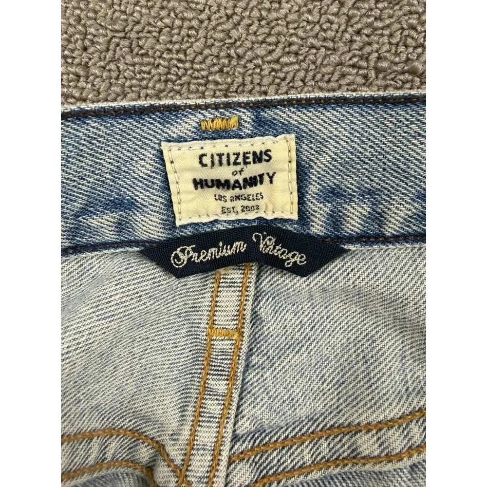 Citizens of Humanity Premium Vintage Jeans 30W Dree Crop High Rise Straight Blue